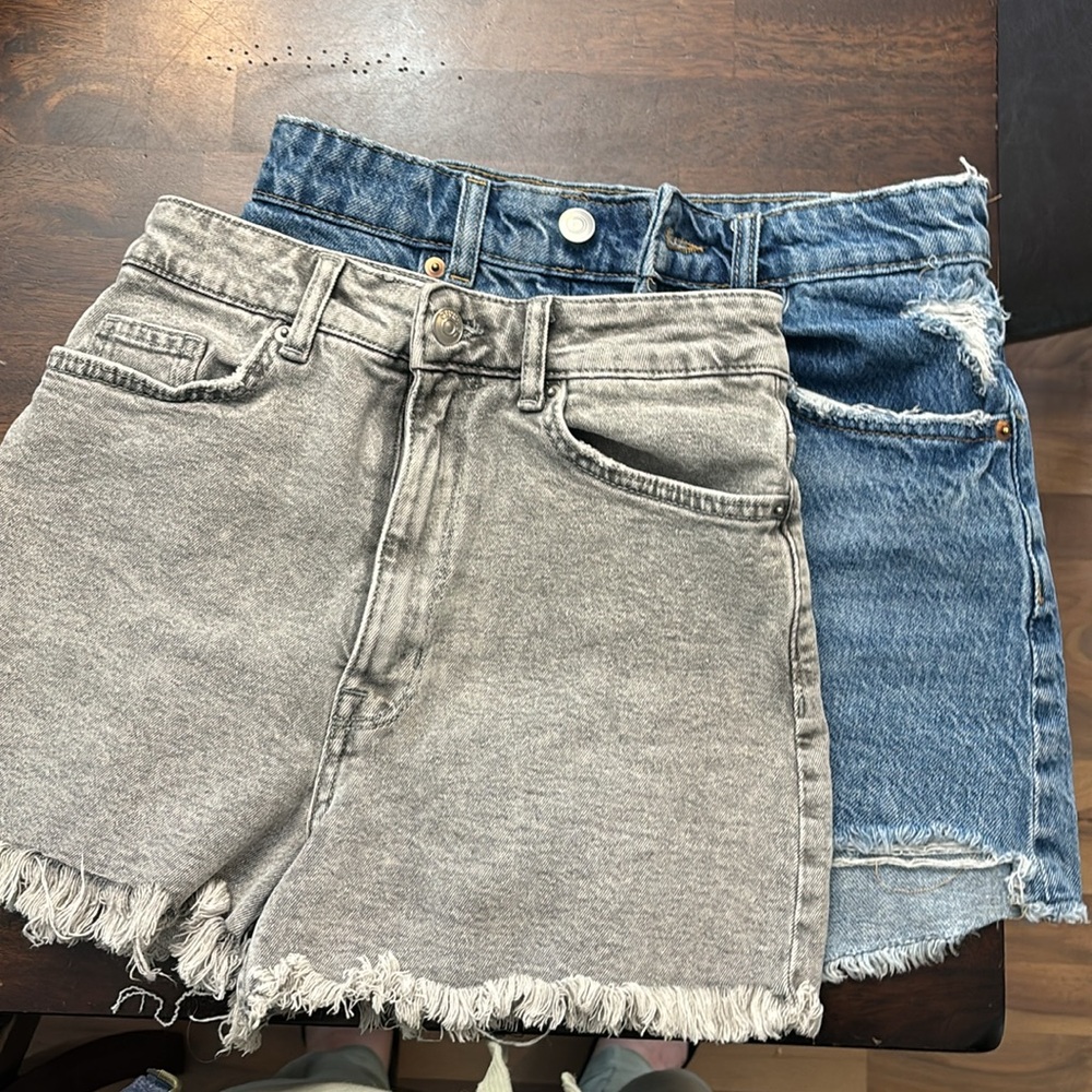 2 Pairs of Jean Shorts.  Size 2